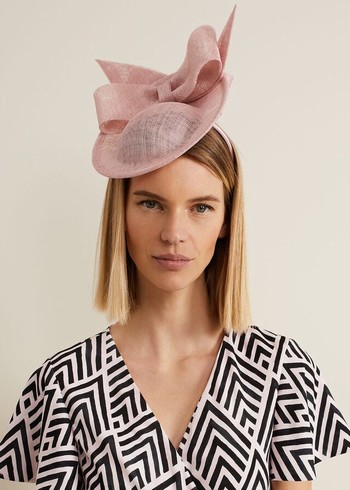 Phase Eight Double Bow Disc Fascinator Hats Pink Canada | ZAHFXE-658